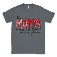 Charcoal Heather this mama wears her heart on her gleeve Classic Tee - MaliasSmallBusiness