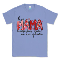 Colony Blue this mama wears her heart on her gleeve Classic Tee - MaliasSmallBusiness