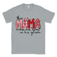 Heather Grey this mama wears her heart on her gleeve Classic Tee - MaliasSmallBusiness