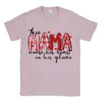 Lilac this mama wears her heart on her gleeve Classic Tee - MaliasSmallBusiness