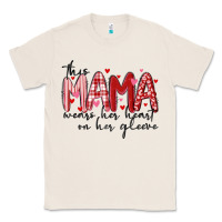 Natural this mama wears her heart on her gleeve Classic Tee - MaliasSmallBusiness
