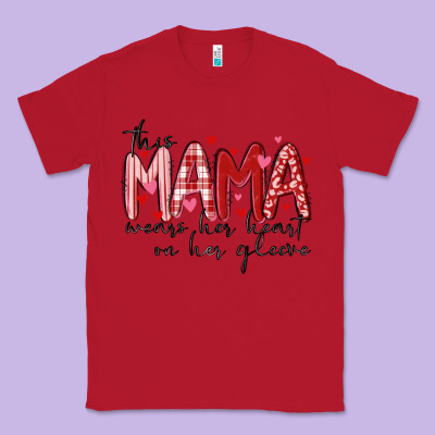 Classic Tee this mama wears her heart on her gleeve
