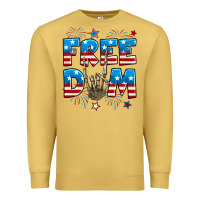 Antique Gold Freedom rock hand Premium Sweatshirt - Neo Western
