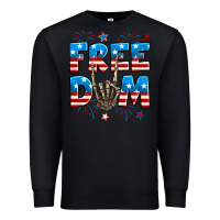 Black Freedom rock hand Premium Sweatshirt - Neo Western