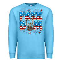 Ocean Blue Freedom rock hand Premium Sweatshirt - Neo Western