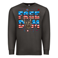 Smoke Freedom rock hand Premium Sweatshirt - Neo Western