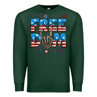 Sports Green Freedom rock hand Premium Sweatshirt - Neo Western