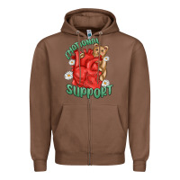 Chestnut emotional support Zipper Hoodie - MaliasSmallBusiness