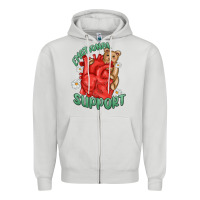 Dove Grey emotional support Zipper Hoodie - MaliasSmallBusiness