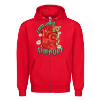 Emotional Support Zipper Hoodie | Teevron