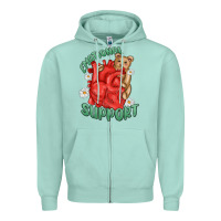 Seafoam emotional support Zipper Hoodie - MaliasSmallBusiness