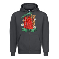 Smoke emotional support Zipper Hoodie - MaliasSmallBusiness