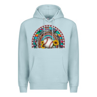Blue Mist baseball rainbow Premium Hoodie - Artiststas