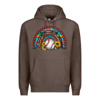 Coffee baseball rainbow Premium Hoodie - Artiststas