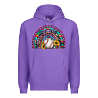 Purple baseball rainbow Premium Hoodie - Artiststas