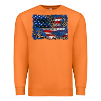 Carrot Leopard glitter American flag 4th of july Premium Sweatshirt - CowGirlArtShop