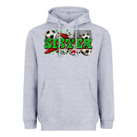 Heather Grey sister soccer Heavyweight Hoodie - Zillion Design Studio