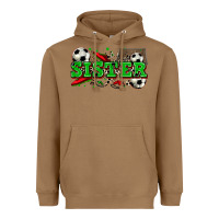 Toasted Coconut sister soccer Heavyweight Hoodie - Zillion Design Studio