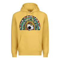 Antique Gold soccer rainbow Premium Hoodie - Artiststas