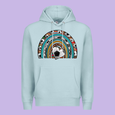 Soccer Rainbow Premium Hoodie Designed By Artiststas