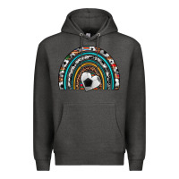 Charcoal Heather soccer rainbow Premium Hoodie - Artiststas