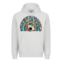 Dove Grey soccer rainbow Premium Hoodie - Artiststas