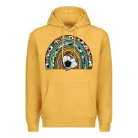 Mustard soccer rainbow Premium Hoodie - Artiststas