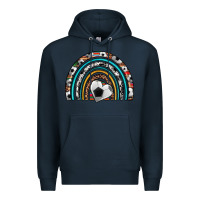 Navy soccer rainbow Premium Hoodie - Artiststas