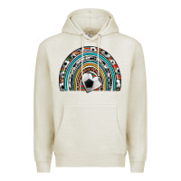 Oatmeal Heather soccer rainbow Premium Hoodie - Artiststas