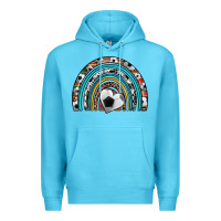 Ocean Blue soccer rainbow Premium Hoodie - Artiststas