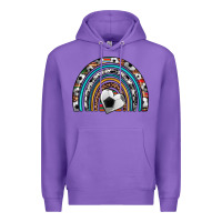 Purple soccer rainbow Premium Hoodie - Artiststas