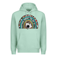 Seafoam soccer rainbow Premium Hoodie - Artiststas