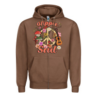Chestnut hippie soul Zipper Hoodie - MaliasSmallBusiness