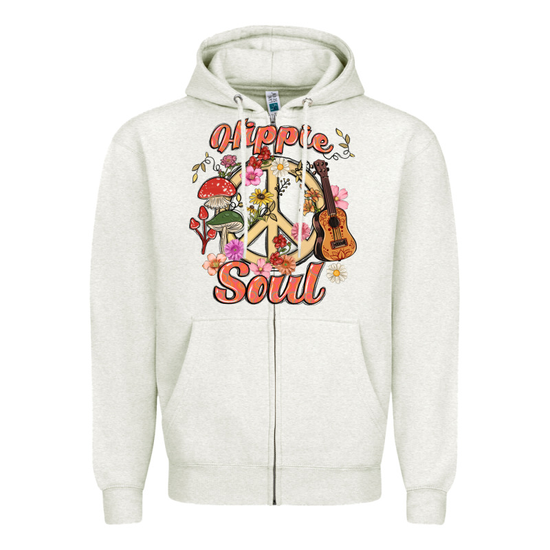 Hippie Soul Zipper Hoodie by MaliasSmallBusiness | Teevron