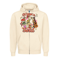Sandshell hippie soul Zipper Hoodie - MaliasSmallBusiness
