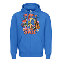 True Royal hippie soul Zipper Hoodie - MaliasSmallBusiness