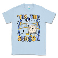 Dusty Blue tis the season volleyball Classic Tee - MaliasSmallBusiness