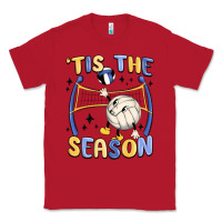Red tis the season volleyball Classic Tee - MaliasSmallBusiness
