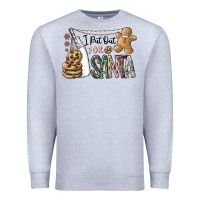 Heather Grey i put out for santa Premium Sweatshirt - CowhideDigitalArt