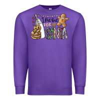 Purple i put out for santa Premium Sweatshirt - CowhideDigitalArt
