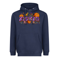 Navy sister basketball Heavyweight Hoodie - Zillion Design Studio