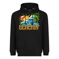 Black beachin Heavyweight Hoodie - texasbilliewilder