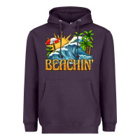 Plum beachin Heavyweight Hoodie - texasbilliewilder