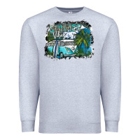 Heather Grey summer vibes Premium Sweatshirt - SublimationCraftShop