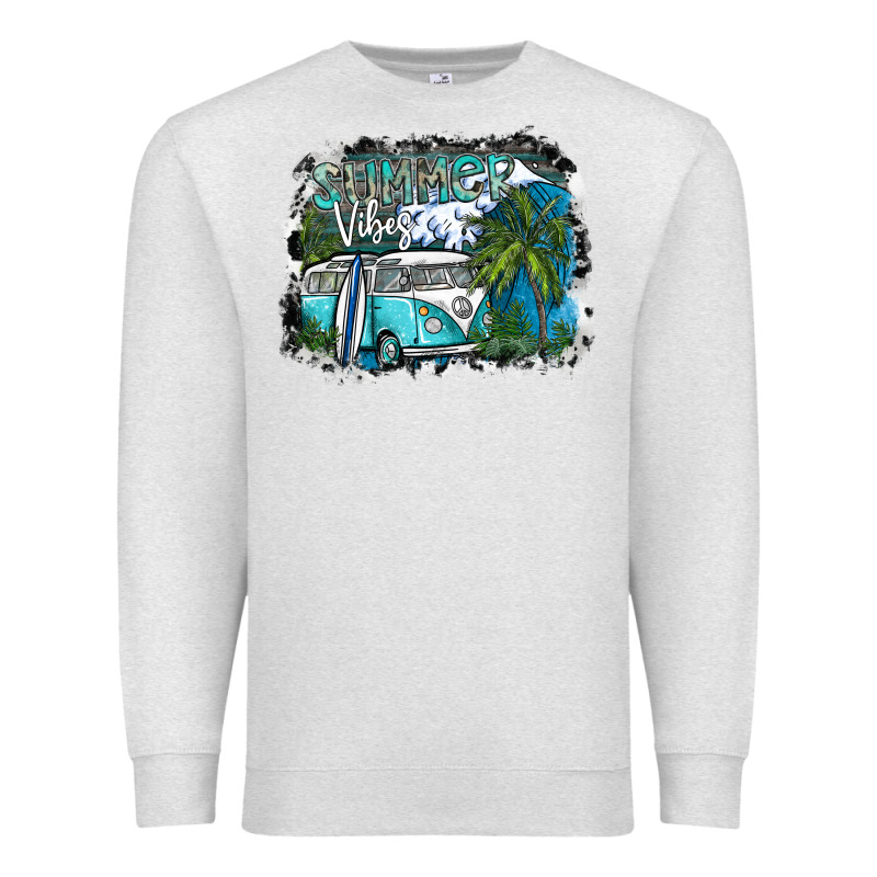 Summer Vibes Premium Sweatshirt by SublimationCraftShop | Teevron