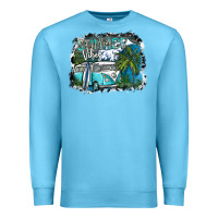 Ocean Blue summer vibes Premium Sweatshirt - SublimationCraftShop
