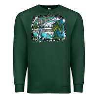 Sports Green summer vibes Premium Sweatshirt - SublimationCraftShop