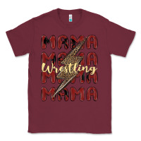Burgundy wrestling mama Classic Tee - MaliasSmallBusiness
