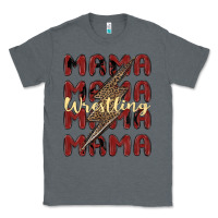 Charcoal Heather wrestling mama Classic Tee - MaliasSmallBusiness