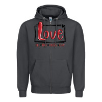 Smoke love all day every day hearts Zipper Hoodie - MaliasSmallBusiness